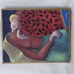 Carol Ferony Framed Art- Catnap